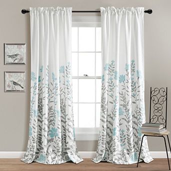 Lush Decor Aprile Light Filtering 2 Window Curtain Panels