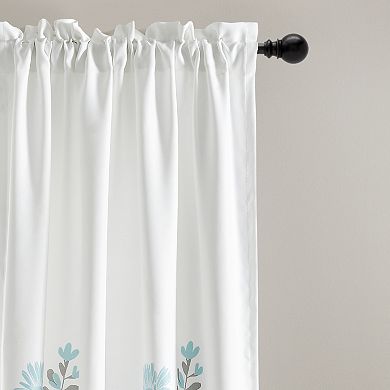 Lush Decor Aprile Light Filtering 2 Window Curtain Panels