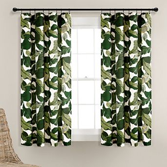 Lush Decor Tropical Paradise 2 Window Curtain Panels
