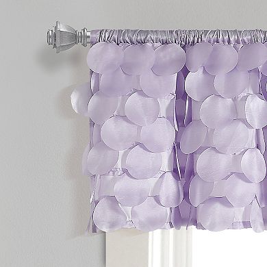 Lush Decor Gigi Lilac Window Valance