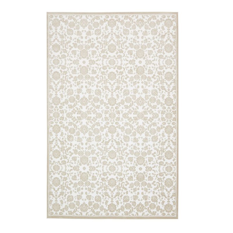 Unique Loom Taft Rushmore Rug, White, 8Ft Sq