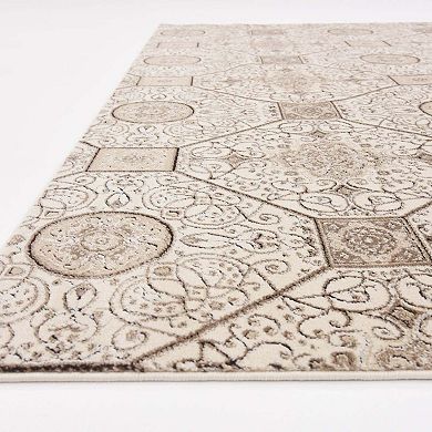 Unique Loom Bagmati Rushmore Tile Print Rug