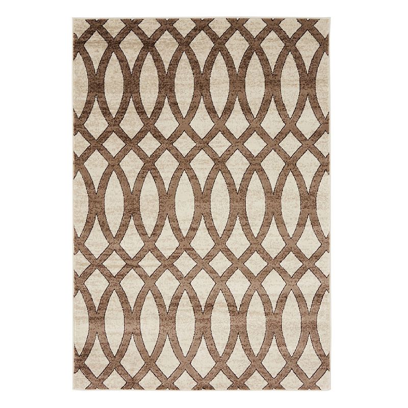 Unique Loom Bagmati Rushmore Rug, Brown, 8Ft Sq