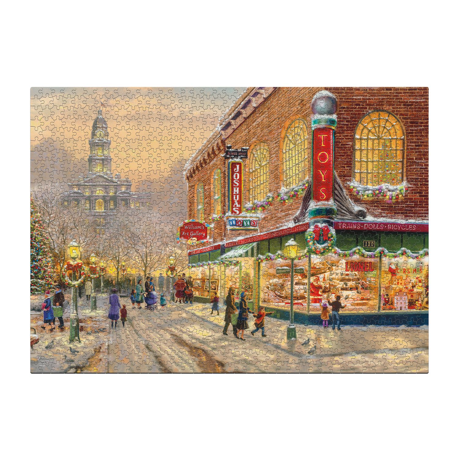 Thomas Kinkade 1000 Piece Holiday Puzzle "Christmas Wish"