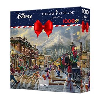 Thomas Kinkade 1000 pc Holiday Puzzle-"Candy Cane Express"