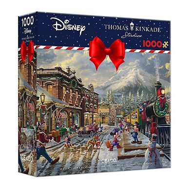 Thomas Kinkade 1000 Piece Holiday Puzzle-"Candy Cane Express"