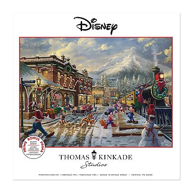 Thomas Kinkade 1000 Piece Holiday Puzzle-"Candy Cane Express"