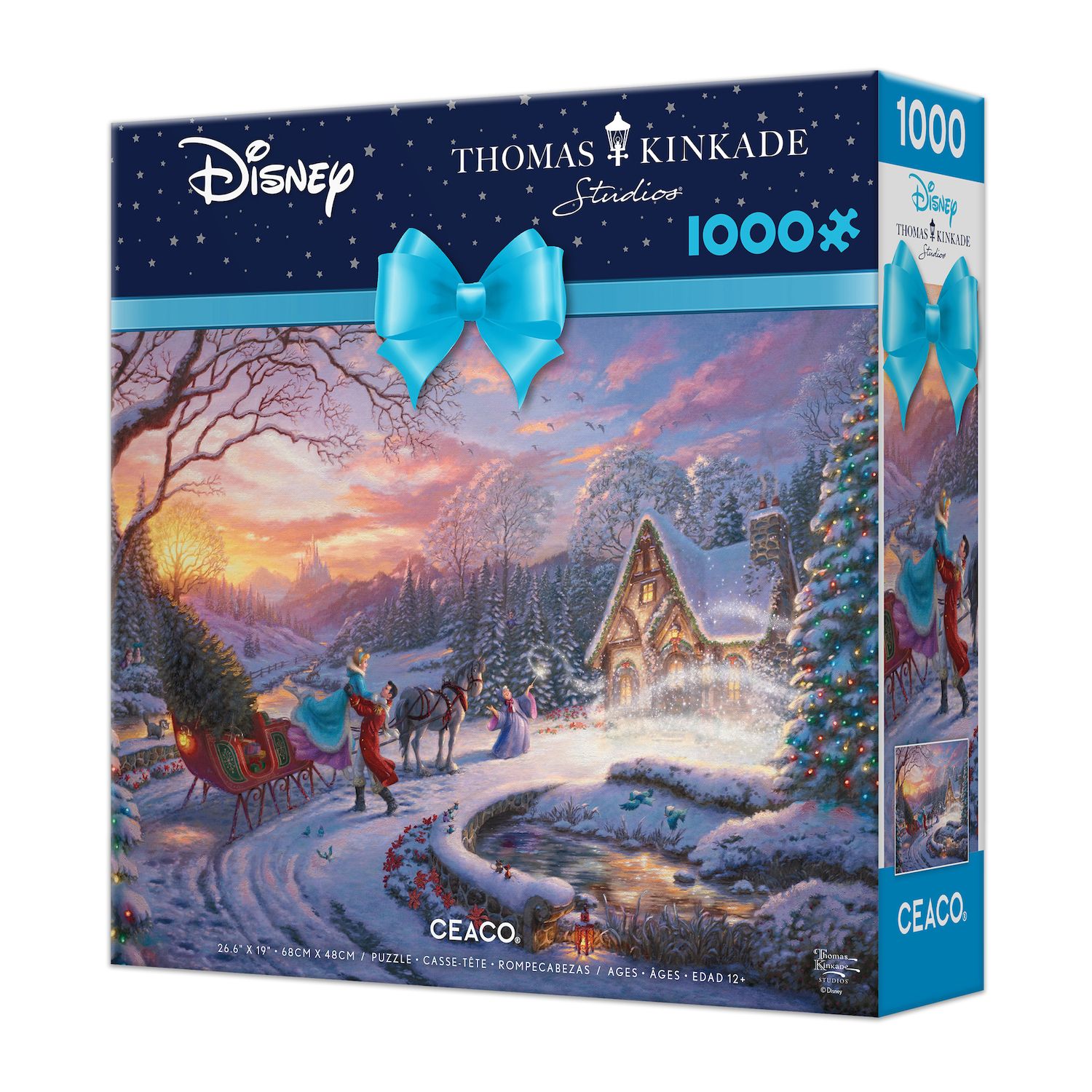 Thomas Kinkade 1000 Piece Holiday Puzzle-"Cinderella Bringing Home The ...