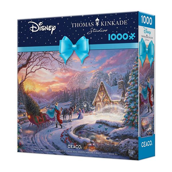 Thomas Kinkade 1000 Piece Holiday Puzzle"Cinderella Bringing Home the