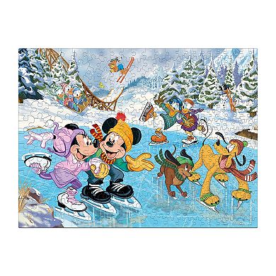 Together Time Puzzle Mickey & Minnie Skating Puzzle
