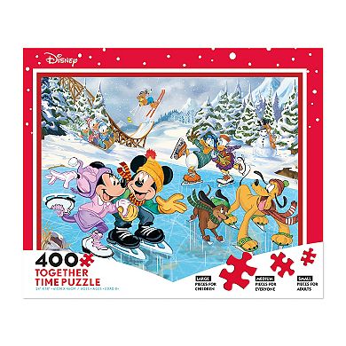 Together Time Puzzle Mickey & Minnie Skating Puzzle