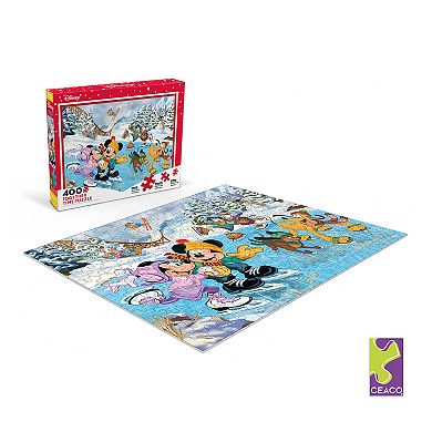 Together Time Puzzle Mickey & Minnie Skating Puzzle