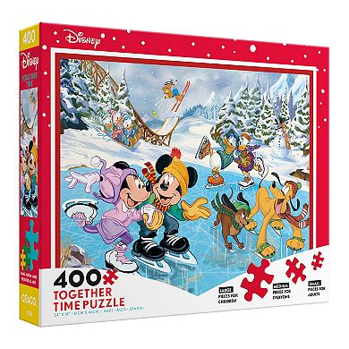 Together Time Puzzle Mickey & Minnie Skating Puzzle