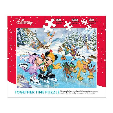 Together Time Puzzle Mickey & Minnie Skating Puzzle