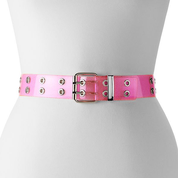 Women's SO® Jelly Sparkle Grommet Belt