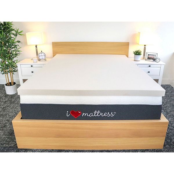 I Love Pillow Cooling Gel Infused Memory Foam Copper Mattress Topper