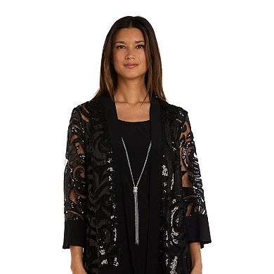 Petite R&M Richards 2-piece Flair Jacket & Dress Set