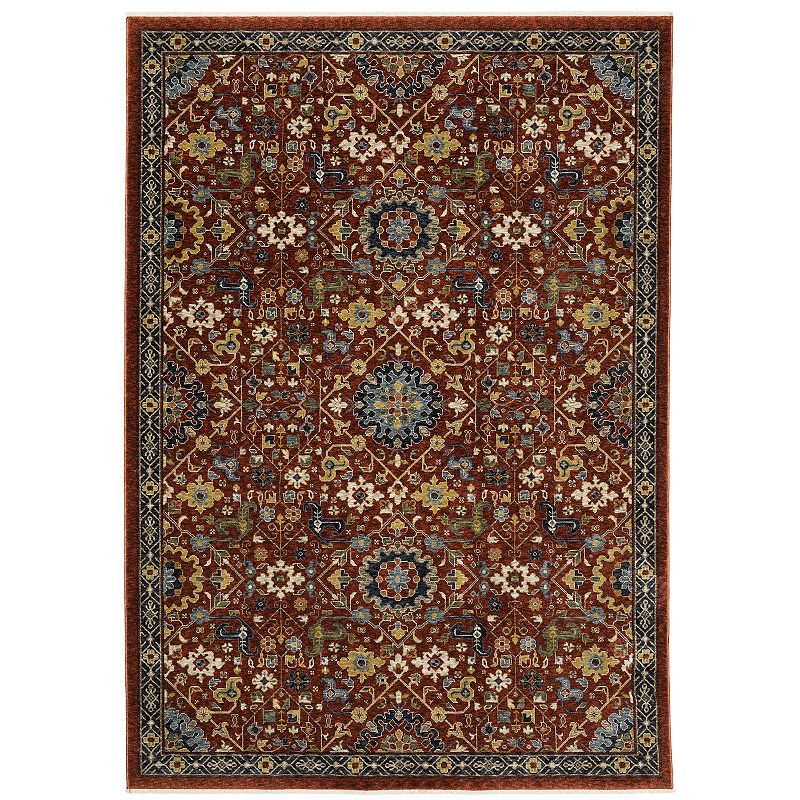 StyleHaven Amelie Traditional Persian Area Rug, Red, 10X13 Ft