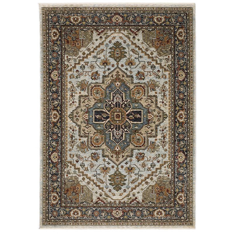 StyleHaven Amelie Persian Medallion Area Rug, Beig/Green, 10X13 Ft