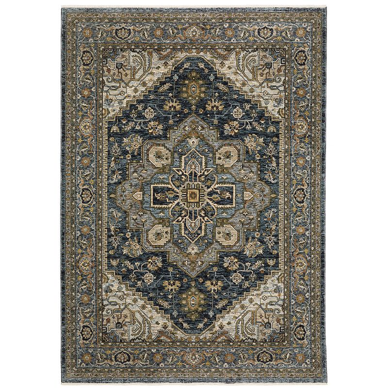 StyleHaven Amelie Persian Medallion Area Rug, Blue, 10X13 Ft