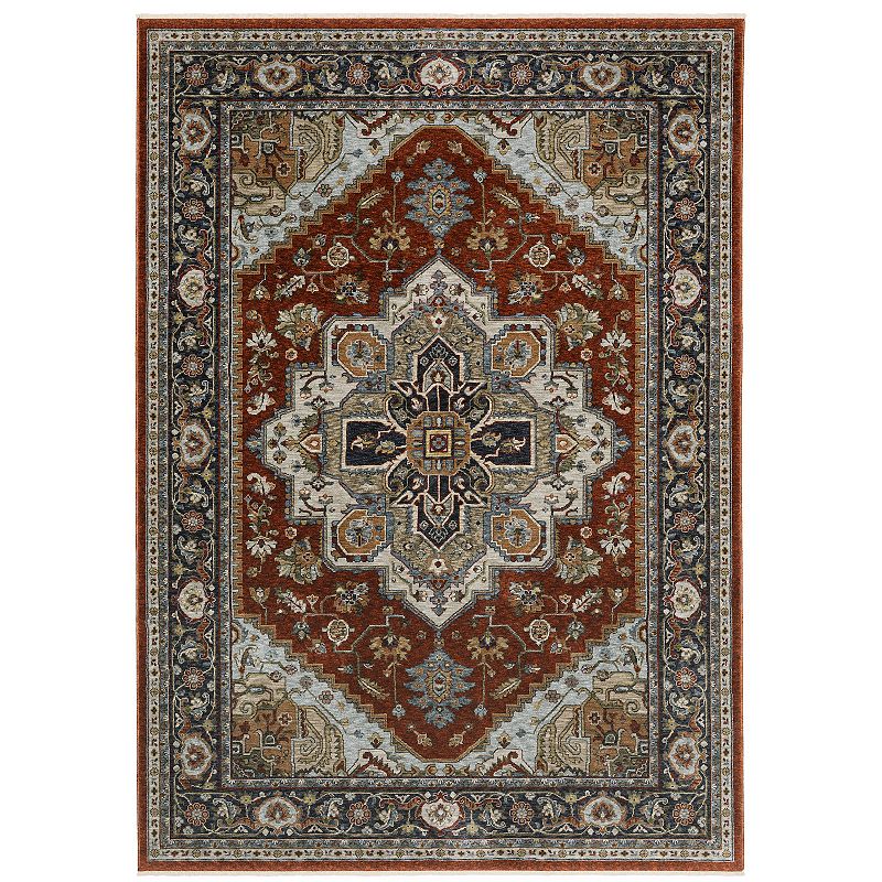 StyleHaven Amelie Persian Medallion Area Rug, Red, 10X13 Ft