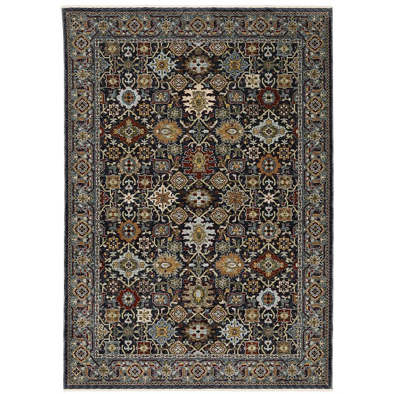 StyleHaven Amelie Persian Panel Area Rug, Blue, 3X5 Ft