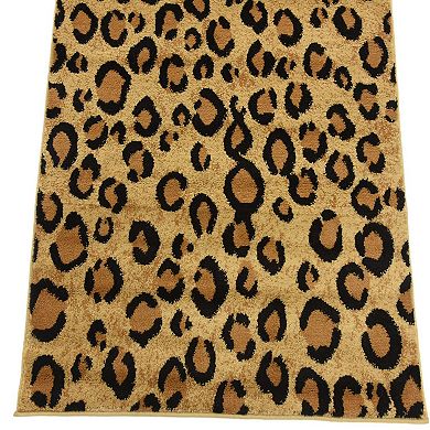 Unique Loom Leopard Wildlife Rug