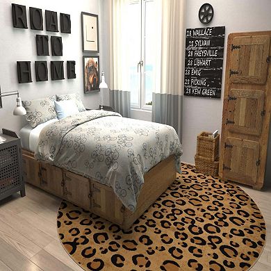 Unique Loom Leopard Wildlife Rug