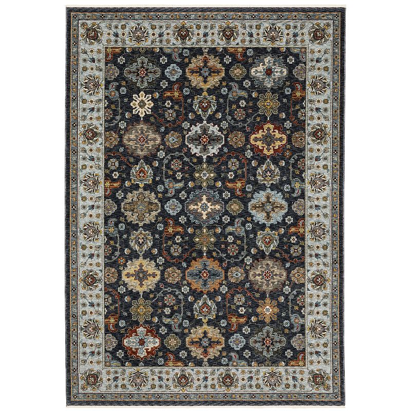 StyleHaven Amelie Traditional Medallions Area Rug, Blue, 10X13 Ft