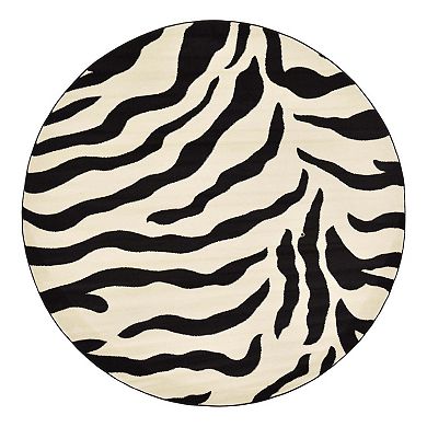 Unique Loom Zebra Wildlife Rug