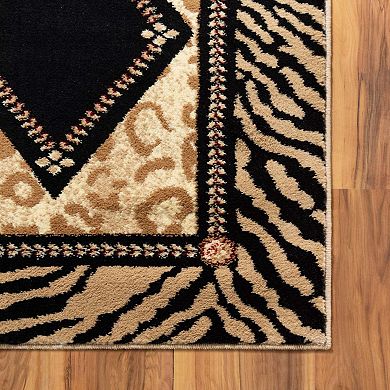 Unique Loom Ocelote Wildlife Rug