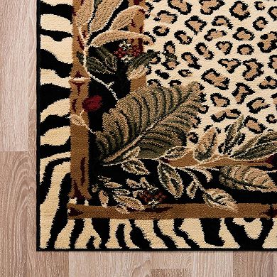 Unique Loom Jungle Wildlife Rug
