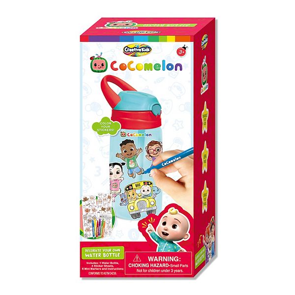 Cocomelon Decorate Your Own Water Bottle by Creative Kids