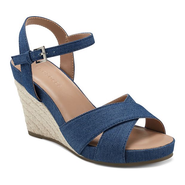 Navy blue sale sandals at kohl's