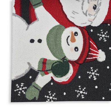 St. Nicholas Square® Santa Friends Holiday 19.5'' x 30'' Accent Rug
