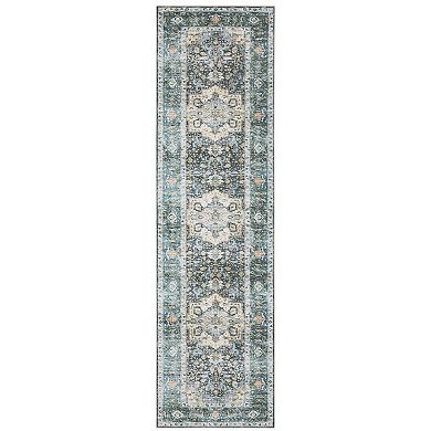 StyleHaven Clarissa Washable Center Medallion Area Rug