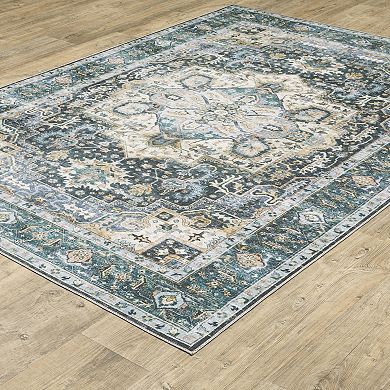 StyleHaven Clarissa Washable Center Medallion Area Rug