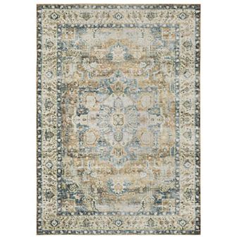 StyleHaven Clarissa Washable Center Medallion Area Rug