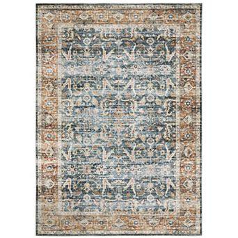StyleHaven Clarissa Washable Bordered Ornate Area Rug
