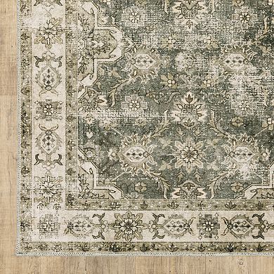StyleHaven Marissa Washable Vintage Ornate Area Rug