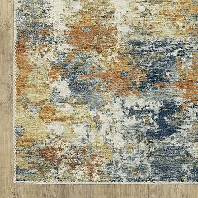 StyleHaven Marissa Washable Contemporary Abstract Area Rug