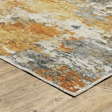 StyleHaven Marissa Washable Contemporary Abstract Area Rug