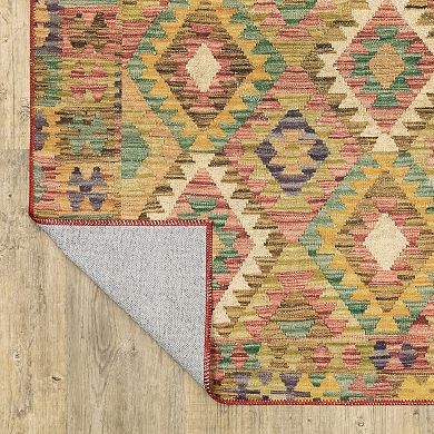 StyleHaven Marissa Washable Geometric Tribal Area Rug