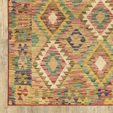 StyleHaven Marissa Washable Geometric Tribal Area Rug