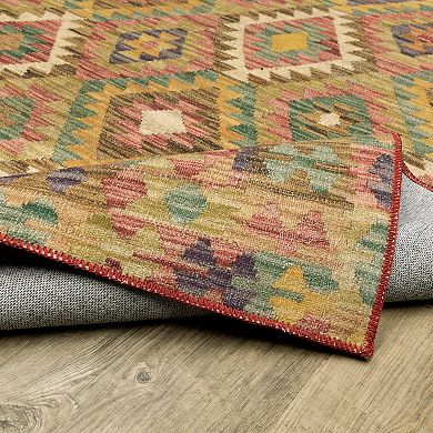 StyleHaven Marissa Washable Geometric Tribal Area Rug