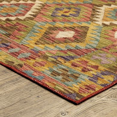 StyleHaven Marissa Washable Geometric Tribal Area Rug