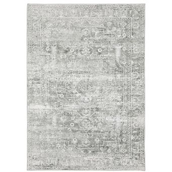 StyleHaven Marissa Washable Distressed Ornate Area Rug