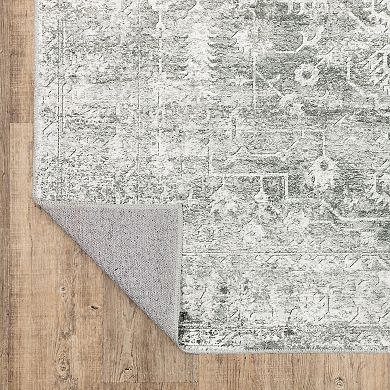 StyleHaven Marissa Washable Distressed Ornate Area Rug