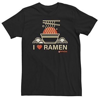 Big & Tall Maruchan I Heart Ramen Bowl And Chopsticks Tee