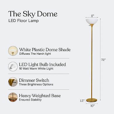 Brightech Sky Dome 72" Dimmable Led Floor Lamp